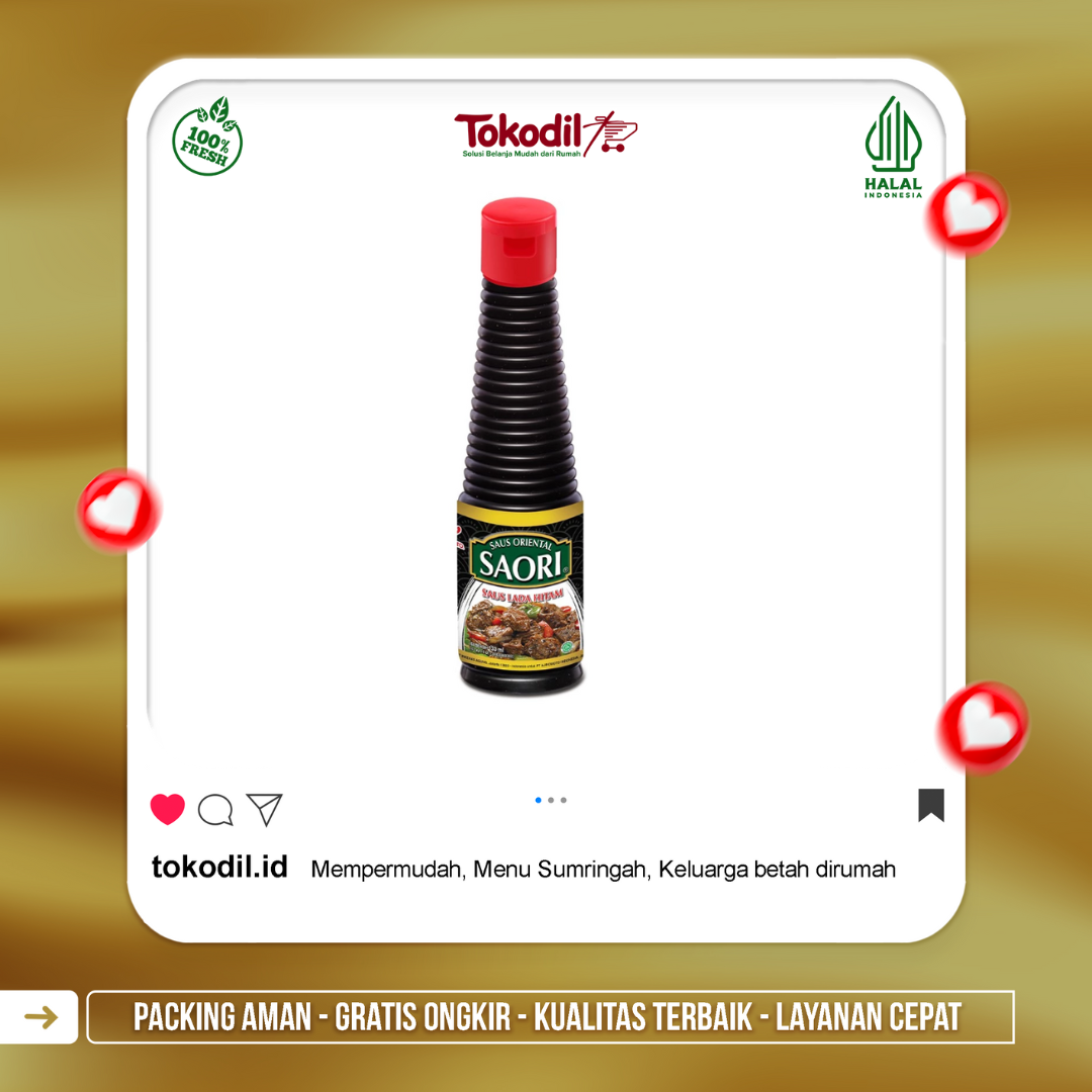 Saori Saus Lada Hitam Botol