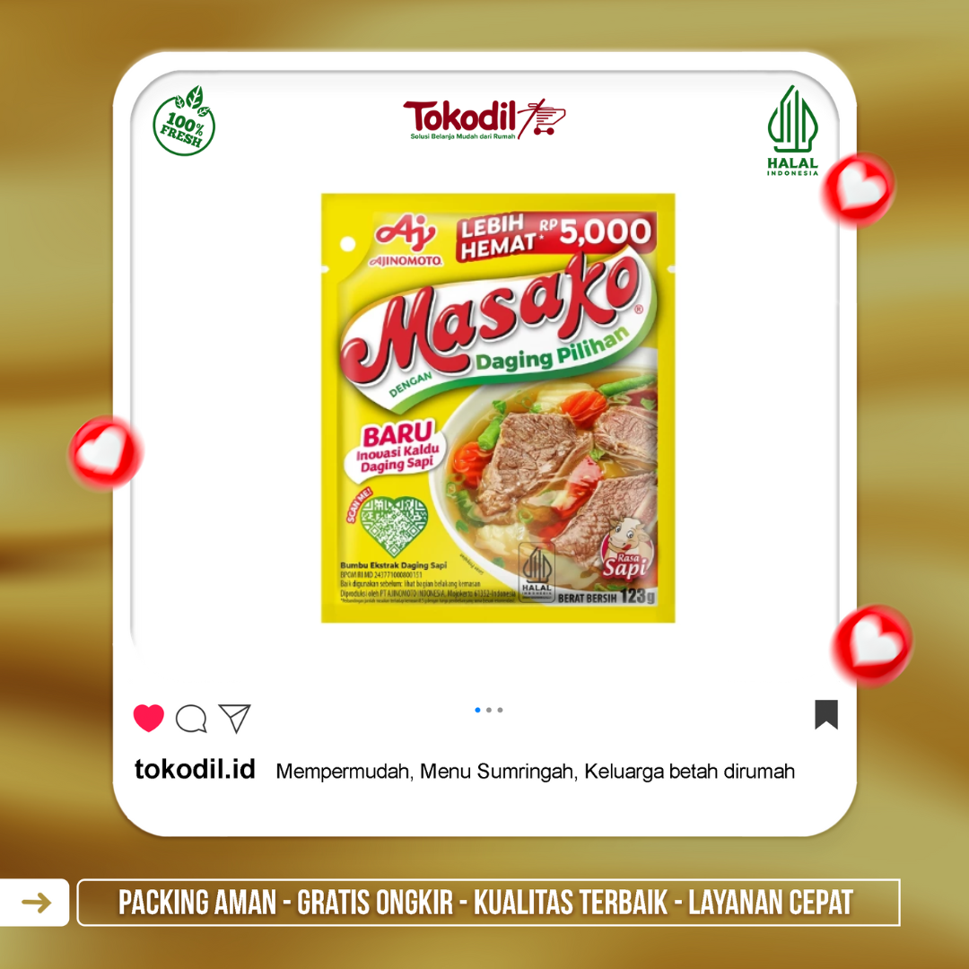 Masako Rasa Daging Sapi 123gr